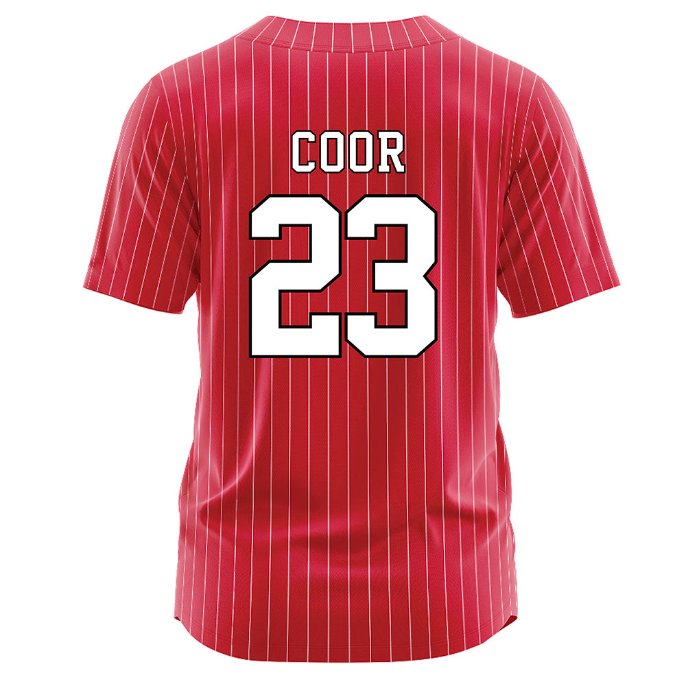 Nebraska - NCAA Softball : Hannah Coor - Scarlet Jersey-1