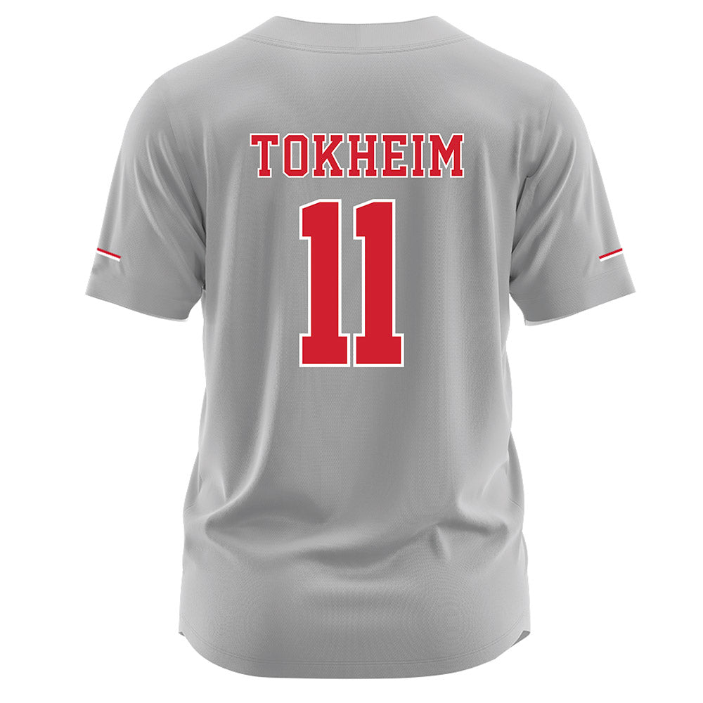 Nebraska - NCAA Softball : Talia Tokheim - Grey Jersey