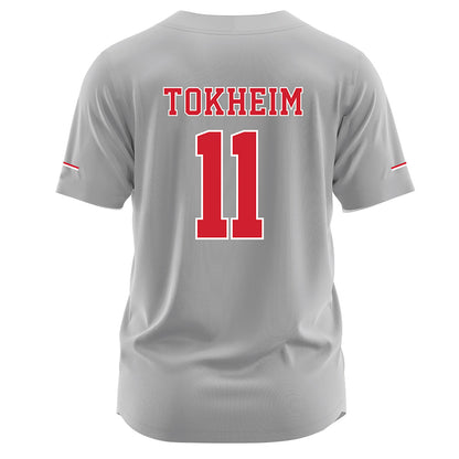 Nebraska - NCAA Softball : Talia Tokheim - Grey Jersey