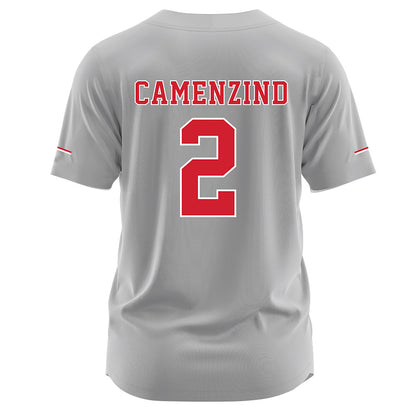 Nebraska - NCAA Softball : Lauren Camenzind - Grey Jersey-1