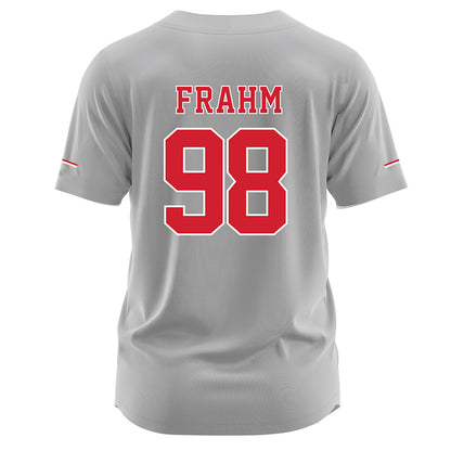 Nebraska - NCAA Softball : Jordyn Frahm - Grey Jersey-1