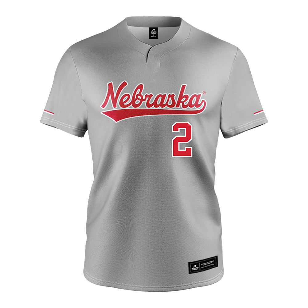 Nebraska - NCAA Softball : Lauren Camenzind - Grey Jersey-0