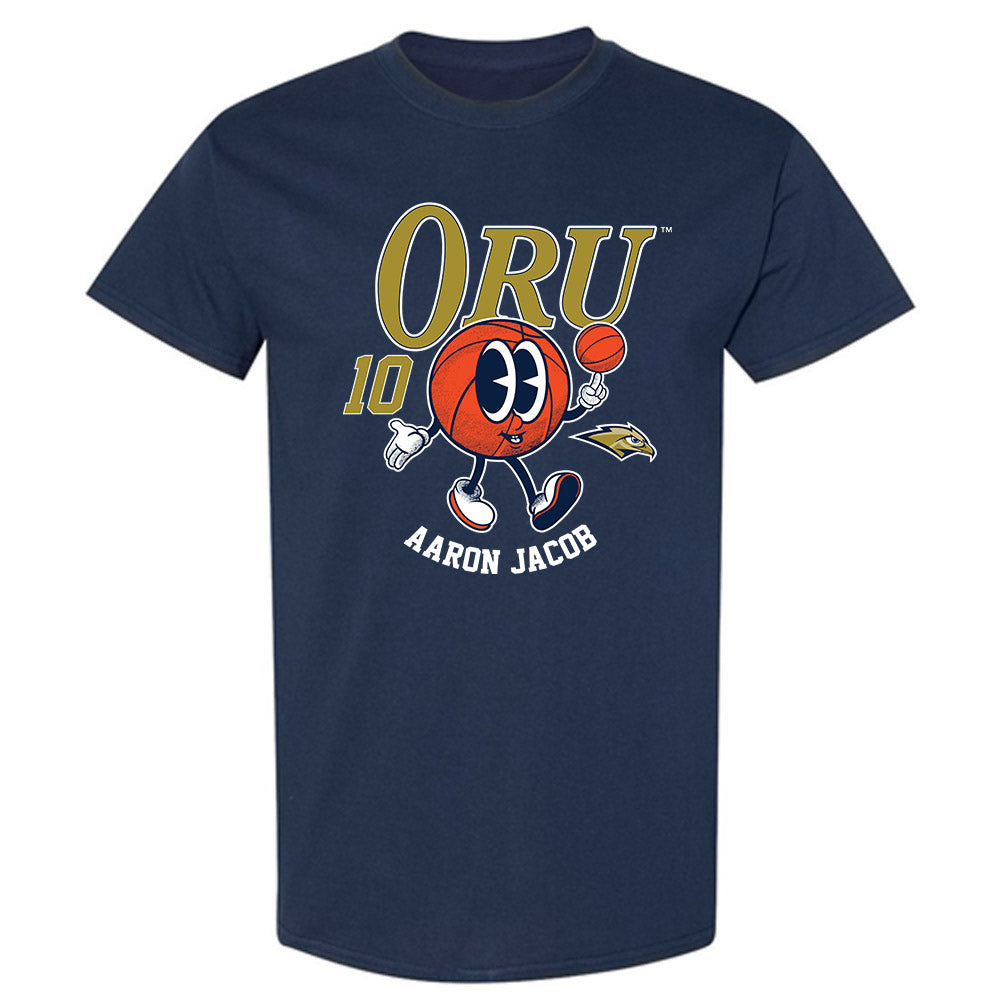 Oral Roberts - NCAA Men's Basketball : Aaron Jacob - Fashion Shersey T-Shirt-0