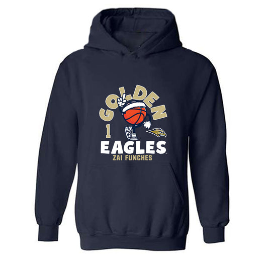Oral Roberts - NCAA Women's Basketball : Zai Funches - Fashion Shersey Hooded Sweatshirt-0