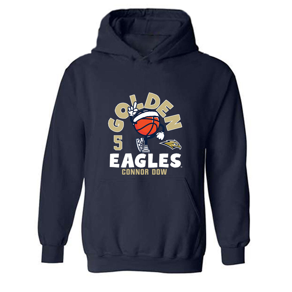 Oral Roberts - NCAA Men's Basketball : Connor Dow - Fashion Shersey Hooded Sweatshirt-0