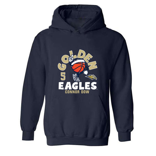 Oral Roberts - NCAA Men's Basketball : Connor Dow - Fashion Shersey Hooded Sweatshirt-0