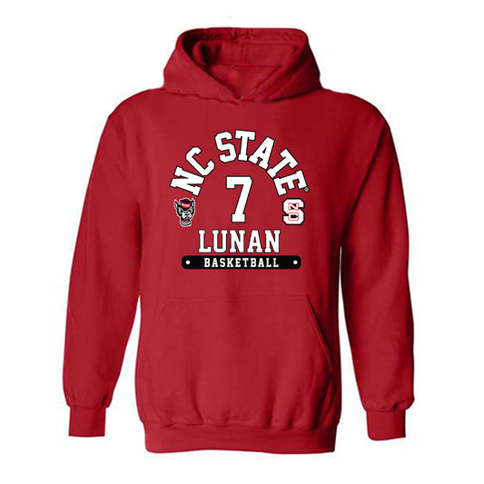 NC State - NCAA Women's Basketball : Kyshe Lunan - Fashion Shersey Hooded Sweatshirt-0