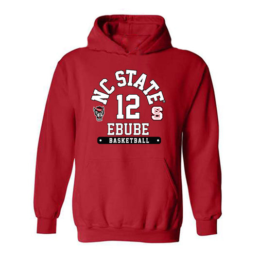 NC State - NCAA Men's Basketball : Scottie Ebube - Fashion Shersey Hooded Sweatshirt-0