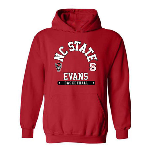 NC State - NCAA Men's Basketball : Kyle Evans - Fashion Shersey Hooded Sweatshirt-0