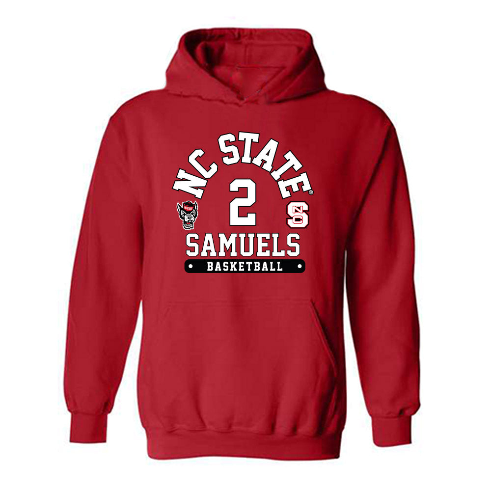 NC State - NCAA Women's Basketball : Qadence Samuels - Fashion Shersey Hooded Sweatshirt-0