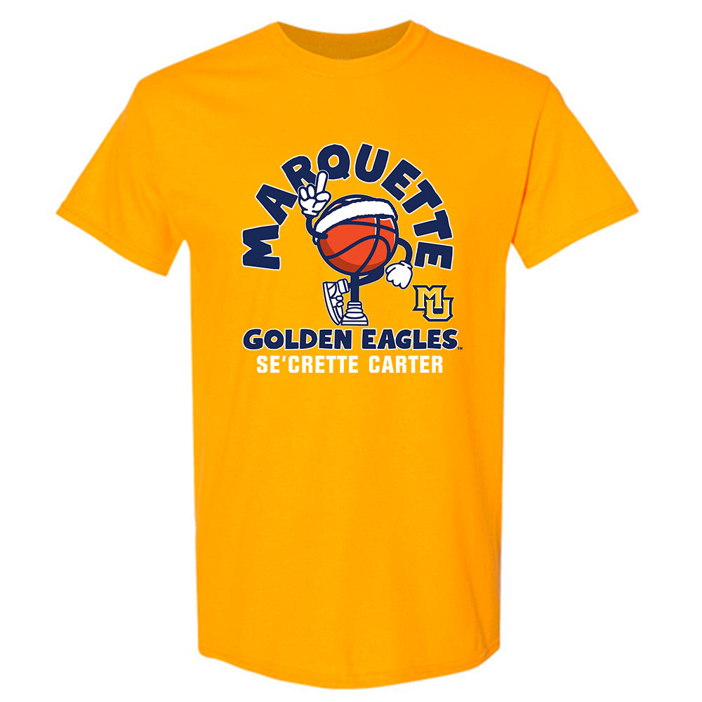 Marquette - NCAA Women's Basketball : Se'Crette Carter - Fashion Shersey T-Shirt-0