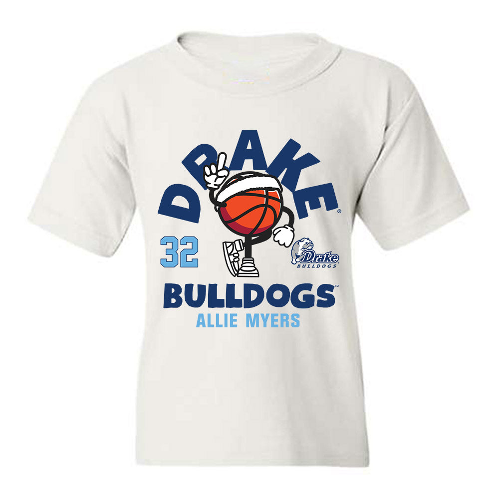 Drake - NCAA Women's Basketball : Allie Myers - Fashion Shersey Youth T-Shirt-0