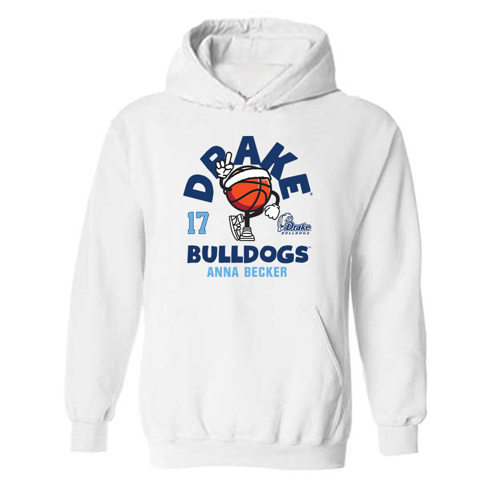 Drake - NCAA Women's Basketball : Anna Becker - Fashion Shersey Hooded Sweatshirt-0