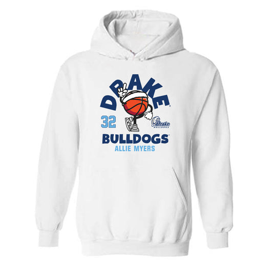 Drake - NCAA Women's Basketball : Allie Myers - Fashion Shersey Hooded Sweatshirt-0