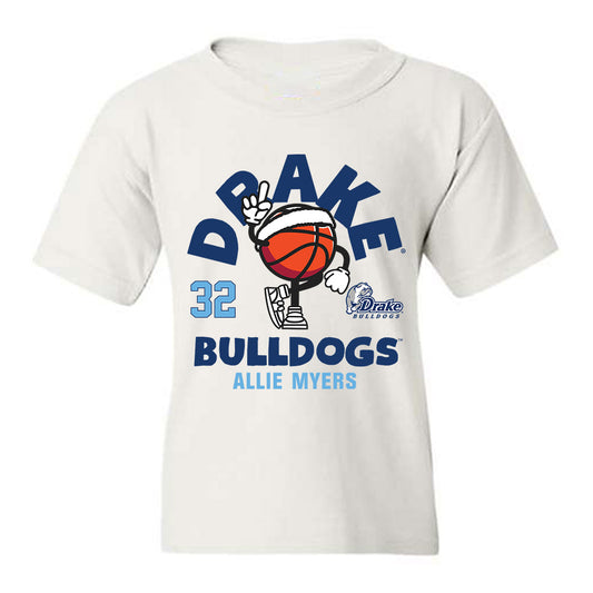 Drake - NCAA Women's Basketball : Allie Myers - Fashion Shersey Youth T-Shirt-0