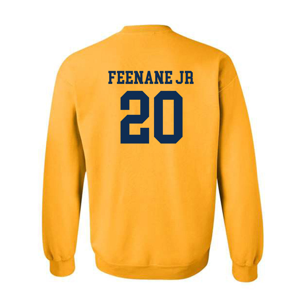 West Virginia - NCAA Men's Basketball : Michael Feenane Jr - Fashion Shersey Crewneck Sweatshirt-1