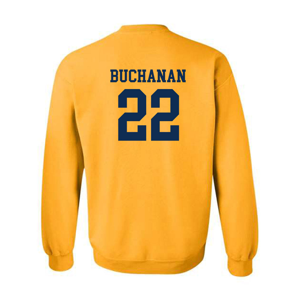 West Virginia - NCAA Men's Basketball : Javan Buchanan - Fashion Shersey Crewneck Sweatshirt-1