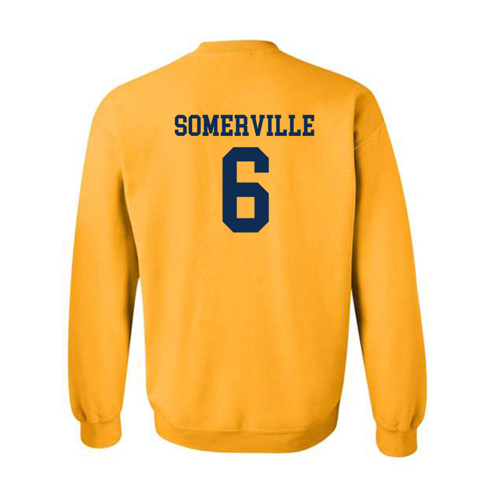 West Virginia - NCAA Men's Basketball : Martin Somerville - Fashion Shersey Crewneck Sweatshirt-1