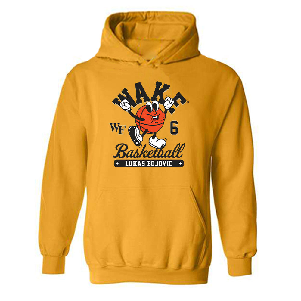 Wake Forest - NCAA Men's Basketball : Lukas Bojovic - Fashion Shersey Hooded Sweatshirt-0