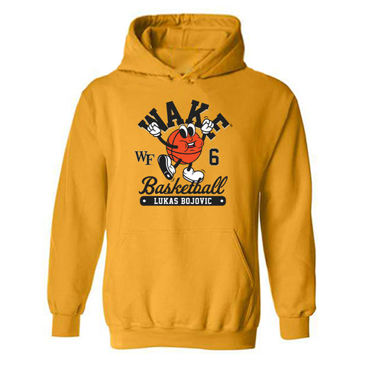 Wake Forest - NCAA Men's Basketball : Lukas Bojovic - Fashion Shersey Hooded Sweatshirt-0