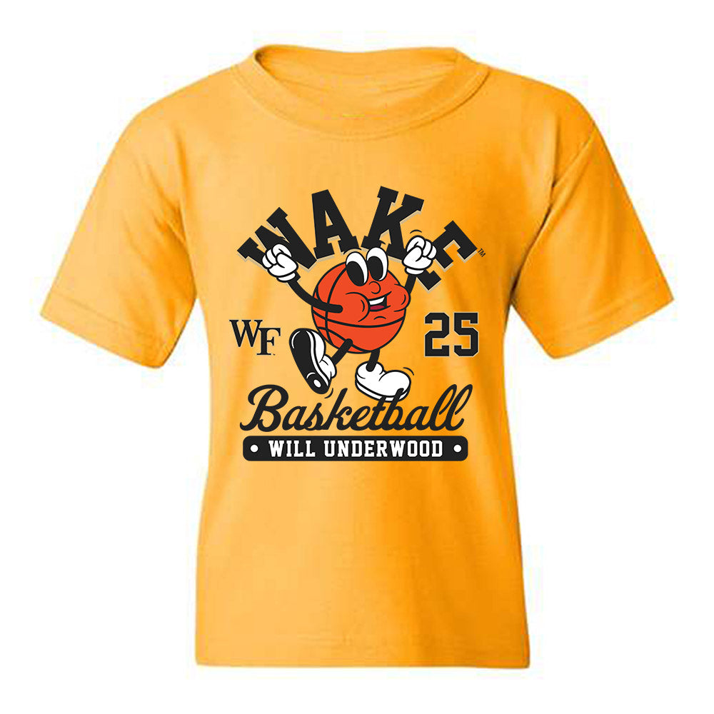 Wake Forest - NCAA Men's Basketball : Will Underwood - Fashion Shersey Youth T-Shirt-0
