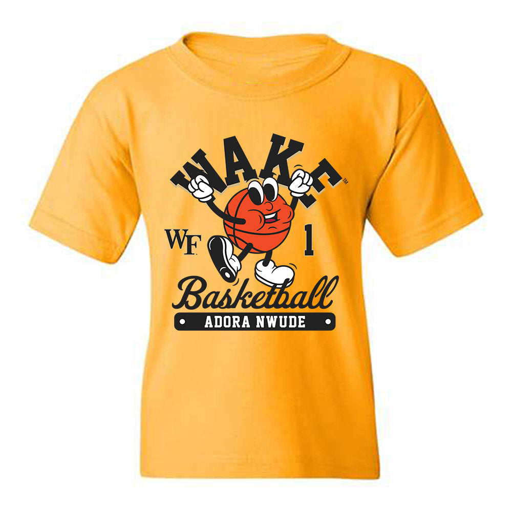 Wake Forest - NCAA Women's Basketball : Adora Nwude - Fashion Shersey Youth T-Shirt-0