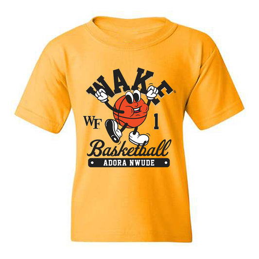 Wake Forest - NCAA Women's Basketball : Adora Nwude - Fashion Shersey Youth T-Shirt-0
