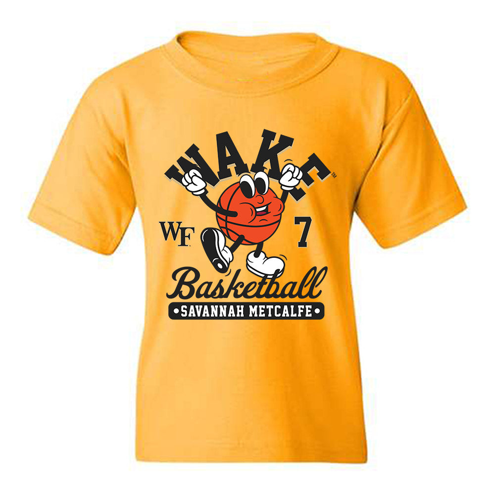 Wake Forest - NCAA Women's Basketball : Savannah Metcalfe - Fashion Shersey Youth T-Shirt-0