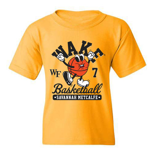 Wake Forest - NCAA Women's Basketball : Savannah Metcalfe - Fashion Shersey Youth T-Shirt-0