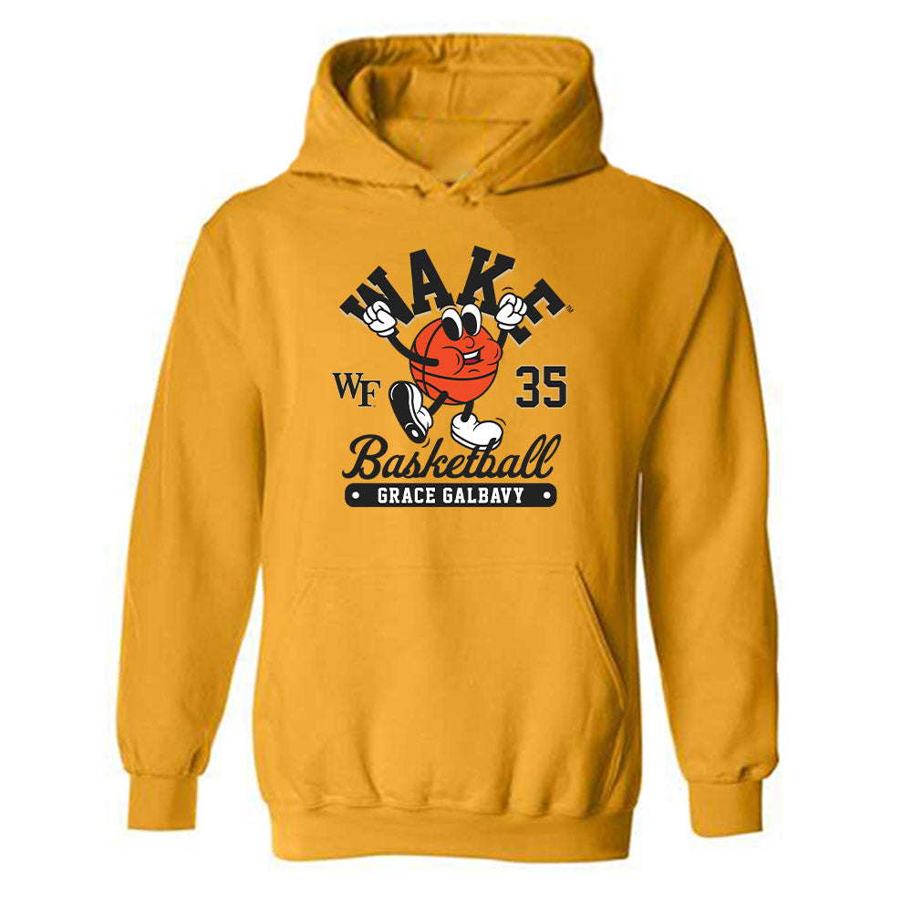 Wake Forest - NCAA Women's Basketball : Grace Galbavy - Fashion Shersey Hooded Sweatshirt-0