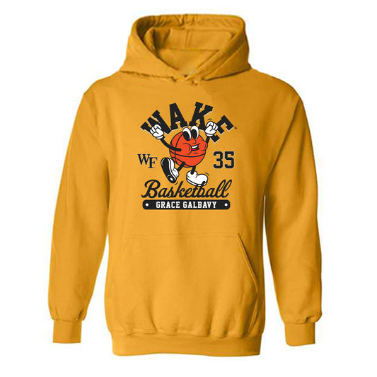 Wake Forest - NCAA Women's Basketball : Grace Galbavy - Fashion Shersey Hooded Sweatshirt-0