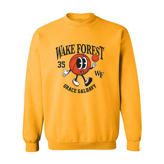 Wake Forest - NCAA Women's Basketball : Grace Galbavy - Fashion Shersey Crewneck Sweatshirt-0