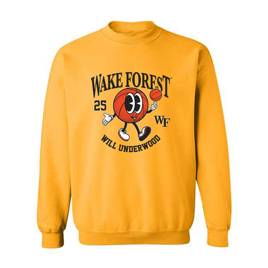 Wake Forest - NCAA Men's Basketball : Will Underwood - Fashion Shersey Crewneck Sweatshirt-0