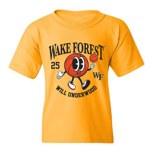 Wake Forest - NCAA Men's Basketball : Will Underwood - Fashion Shersey Youth T-Shirt-0
