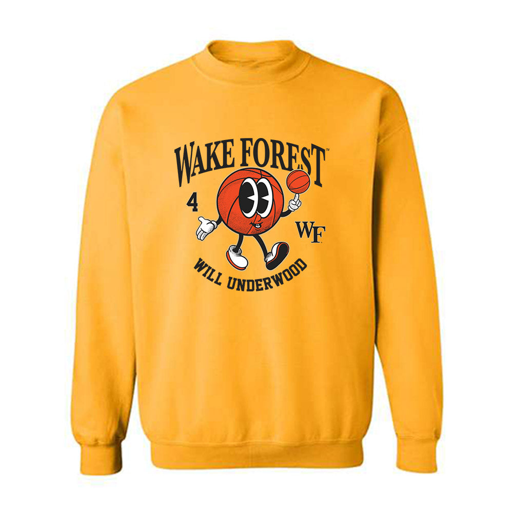Wake Forest - NCAA Men's Basketball : Will Underwood - Fashion Shersey Crewneck Sweatshirt-0