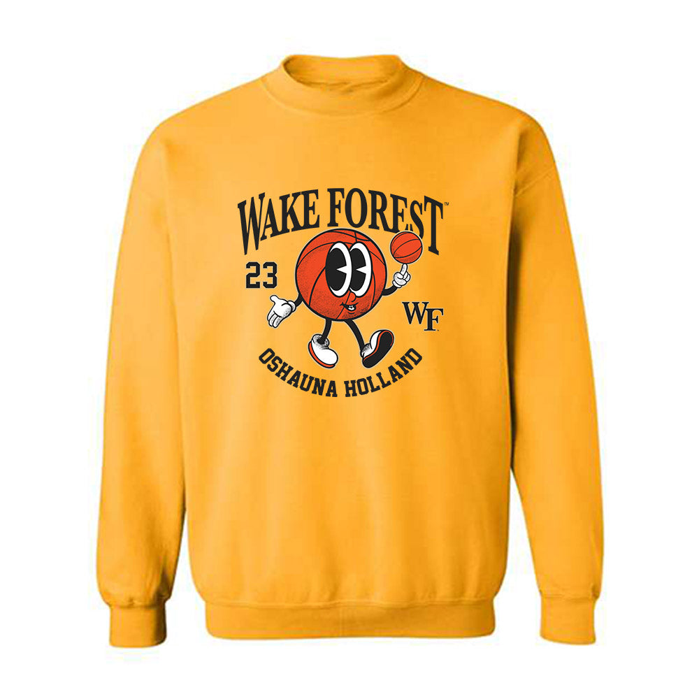 Wake Forest - NCAA Women's Basketball : Oshauna Holland - Fashion Shersey Crewneck Sweatshirt-0
