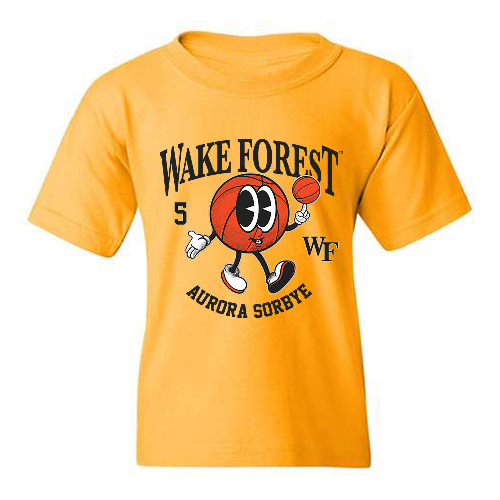 Wake Forest - NCAA Women's Basketball : Aurora Sorbye - Fashion Shersey Youth T-Shirt-0