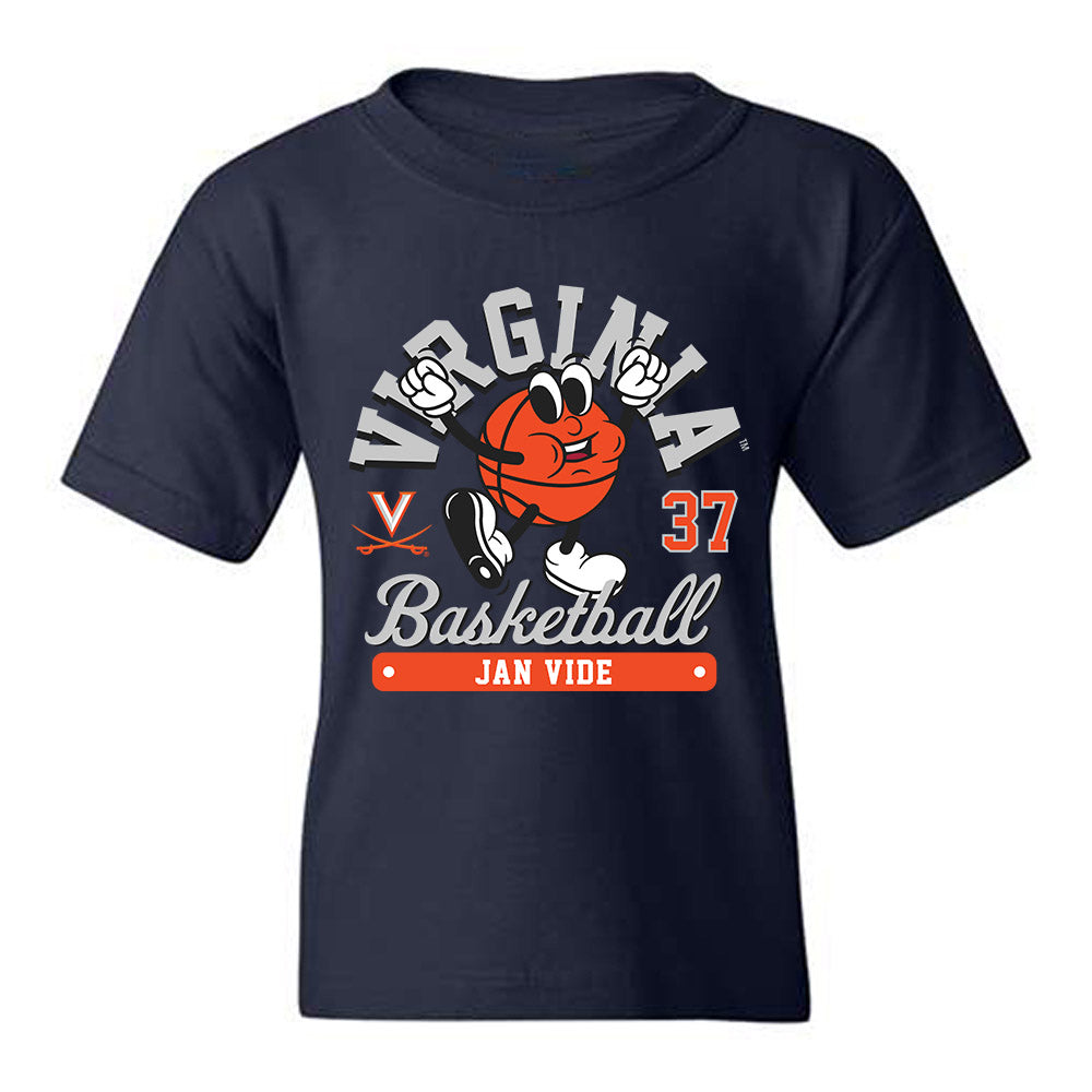 Virginia - NCAA Men's Basketball : Jan Vide - Fashion Shersey Youth T-Shirt-0
