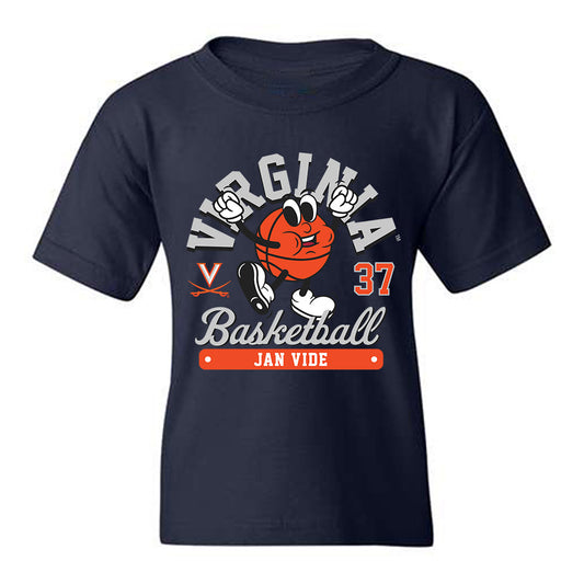 Virginia - NCAA Men's Basketball : Jan Vide - Fashion Shersey Youth T-Shirt-0