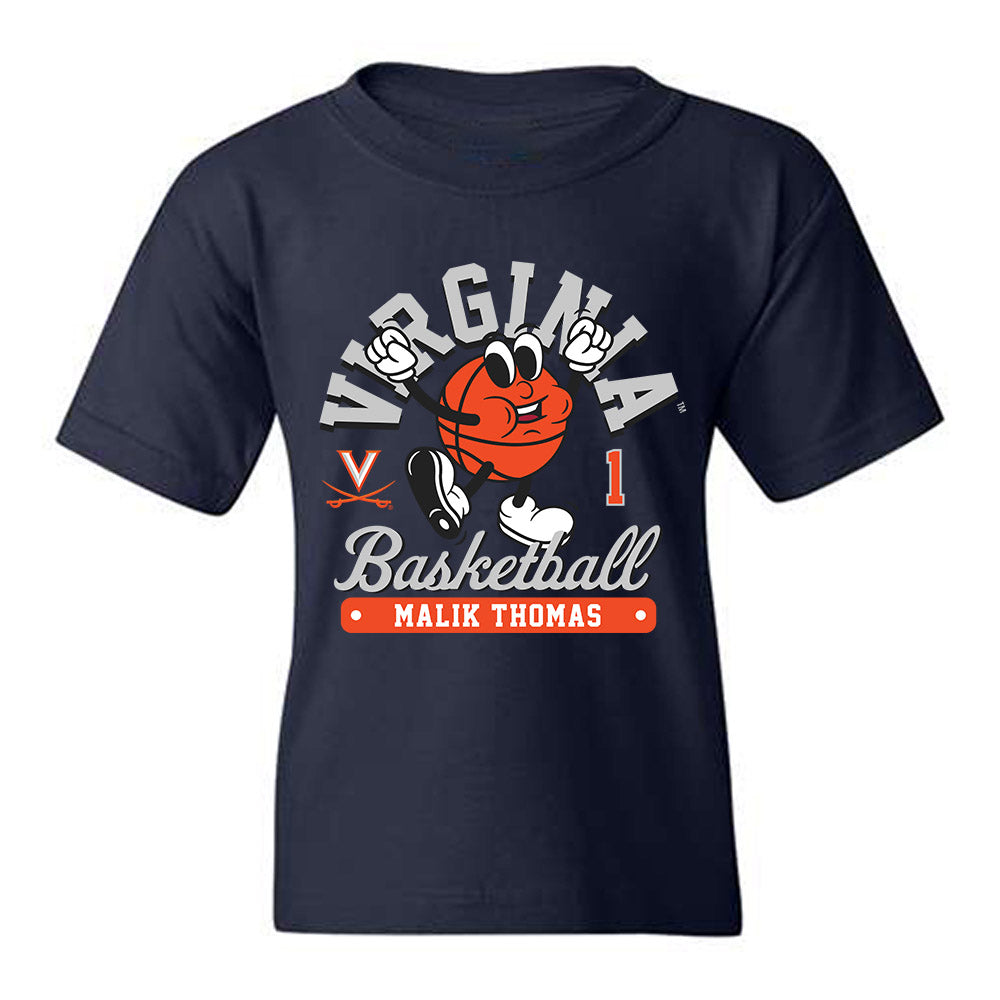 Virginia - NCAA Men's Basketball : Malik Thomas - Fashion Shersey Youth T-Shirt-0