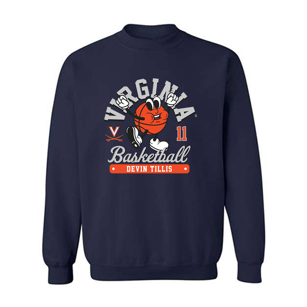 Virginia - NCAA Men's Basketball : Devin Tillis - Fashion Shersey Crewneck Sweatshirt-0