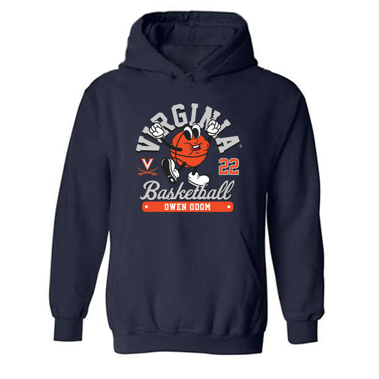 Virginia - NCAA Men's Basketball : Owen Odom - Fashion Shersey Hooded Sweatshirt-0