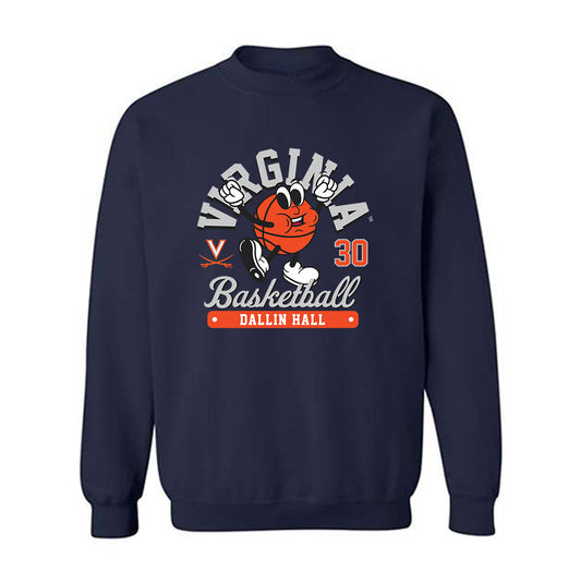 Virginia - NCAA Men's Basketball : Dallin Hall - Fashion Shersey Crewneck Sweatshirt-0