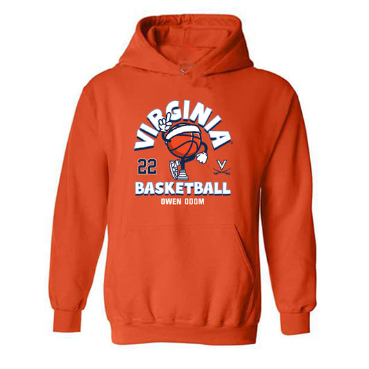 Virginia - NCAA Men's Basketball : Owen Odom - Fashion Shersey Hooded Sweatshirt-0