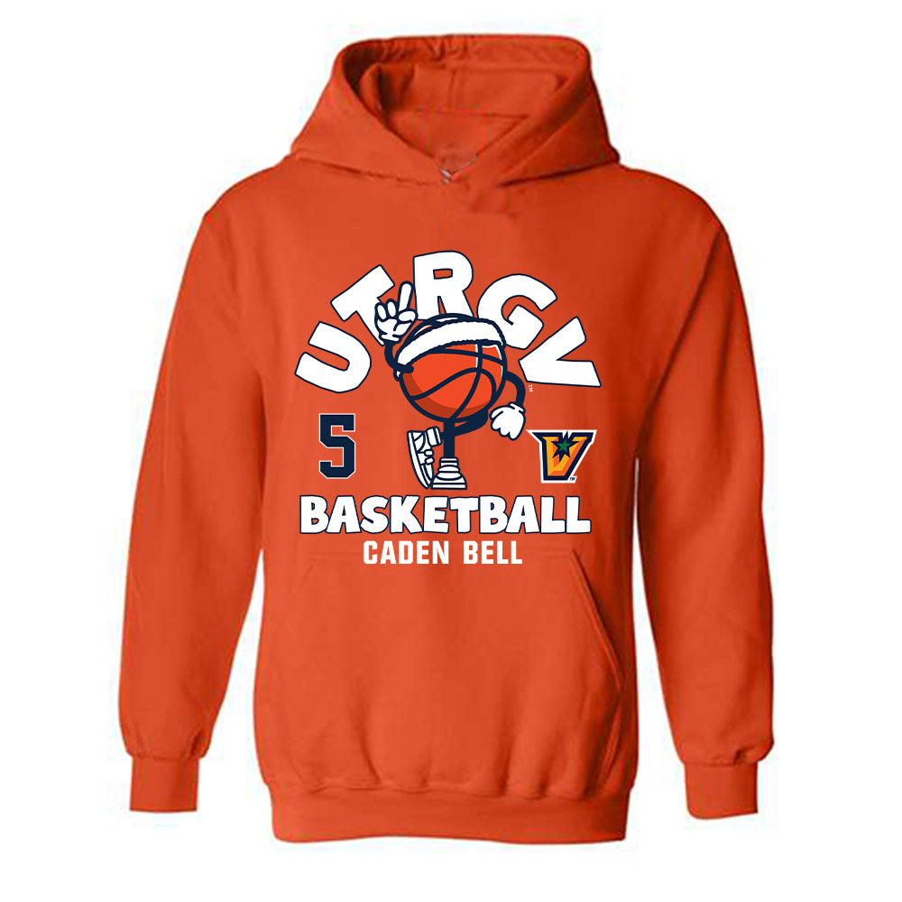 UTRGV - NCAA Men's Basketball : Caden Bell - Fashion Shersey Hooded Sweatshirt-1
