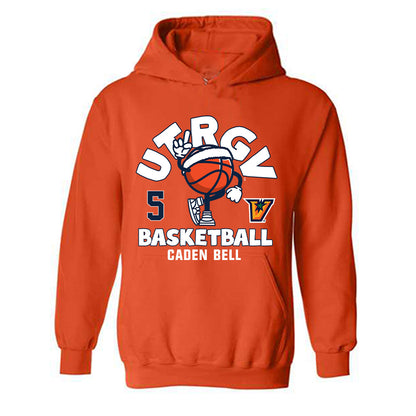 UTRGV - NCAA Men's Basketball : Caden Bell - Fashion Shersey Hooded Sweatshirt-1