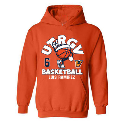 UTRGV - NCAA Men's Basketball : Luis Ramirez - Fashion Shersey Hooded Sweatshirt-1
