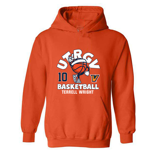 UTRGV - NCAA Men's Basketball : Terrell Wright - Fashion Shersey Hooded Sweatshirt-0