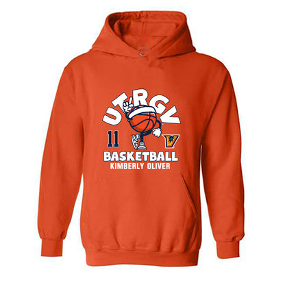 UTRGV - NCAA Men's Basketball : Kimberly OLIVER - Fashion Shersey Hooded Sweatshirt-0