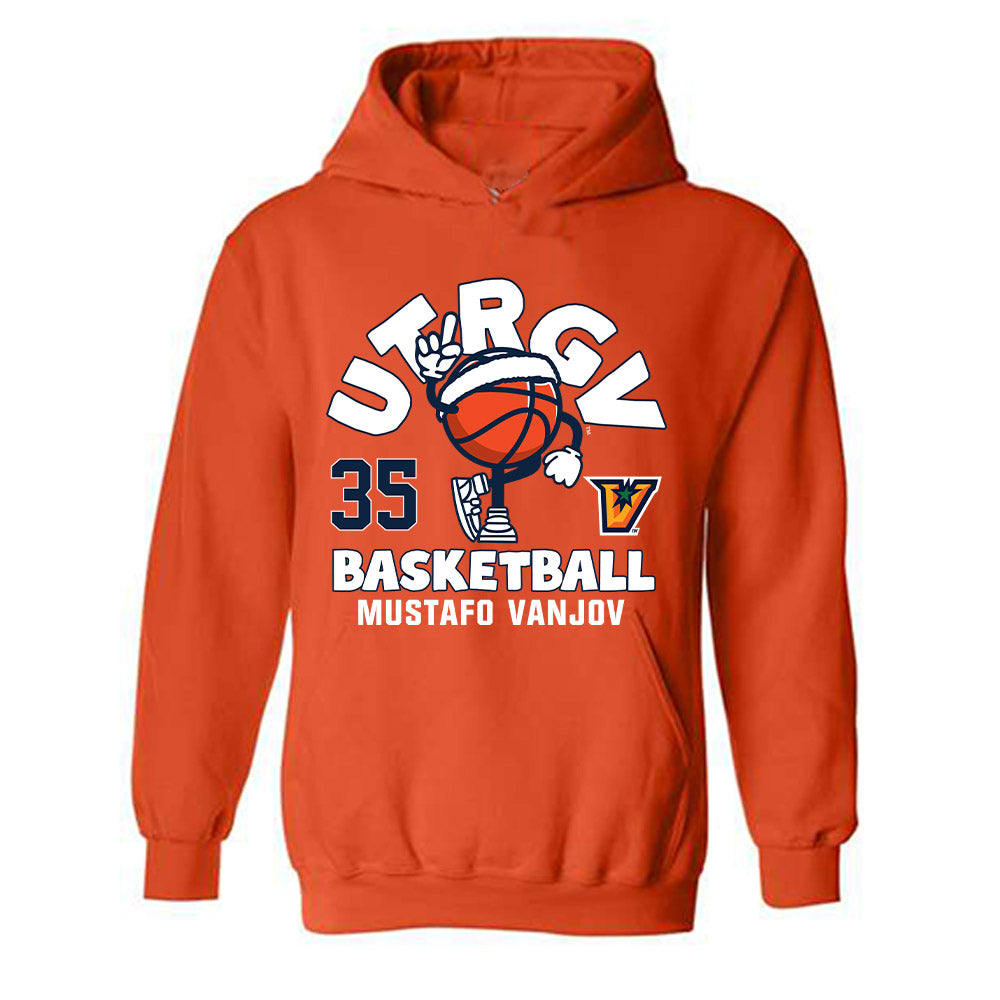 UTRGV - NCAA Men's Basketball : Mustafo Vanjov - Fashion Shersey Hooded Sweatshirt-1